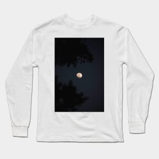 Waxing 3/4 winter moon Long Sleeve T-Shirt